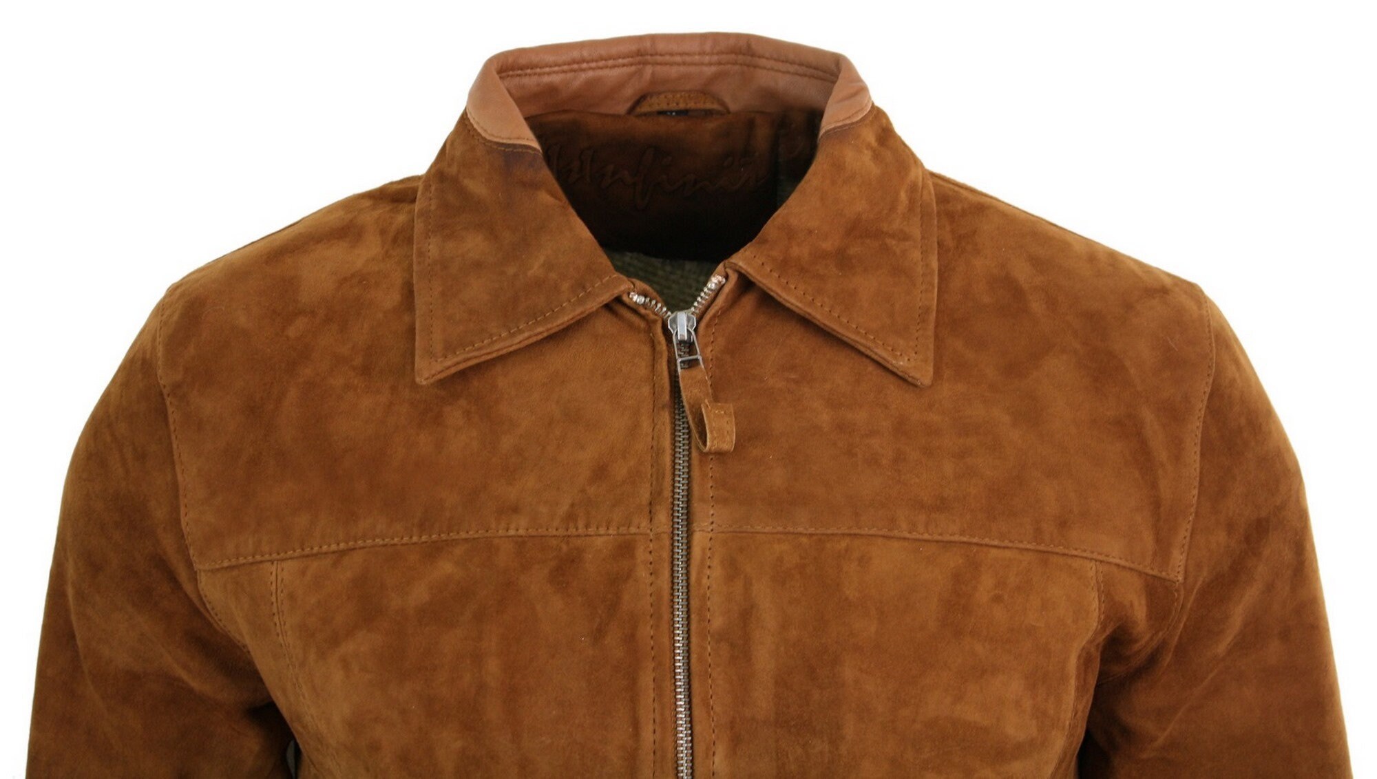 Infinity G500 Suede Mens Real Leather Classic Zip Jacket - Etsy UK