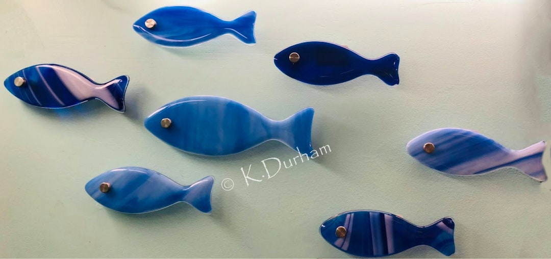 Fish Fused Glass Wall Hanging Etsy