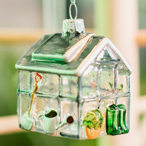 Greenhouse Shaped Bauble Christmas Tree Decoration Etsy UK