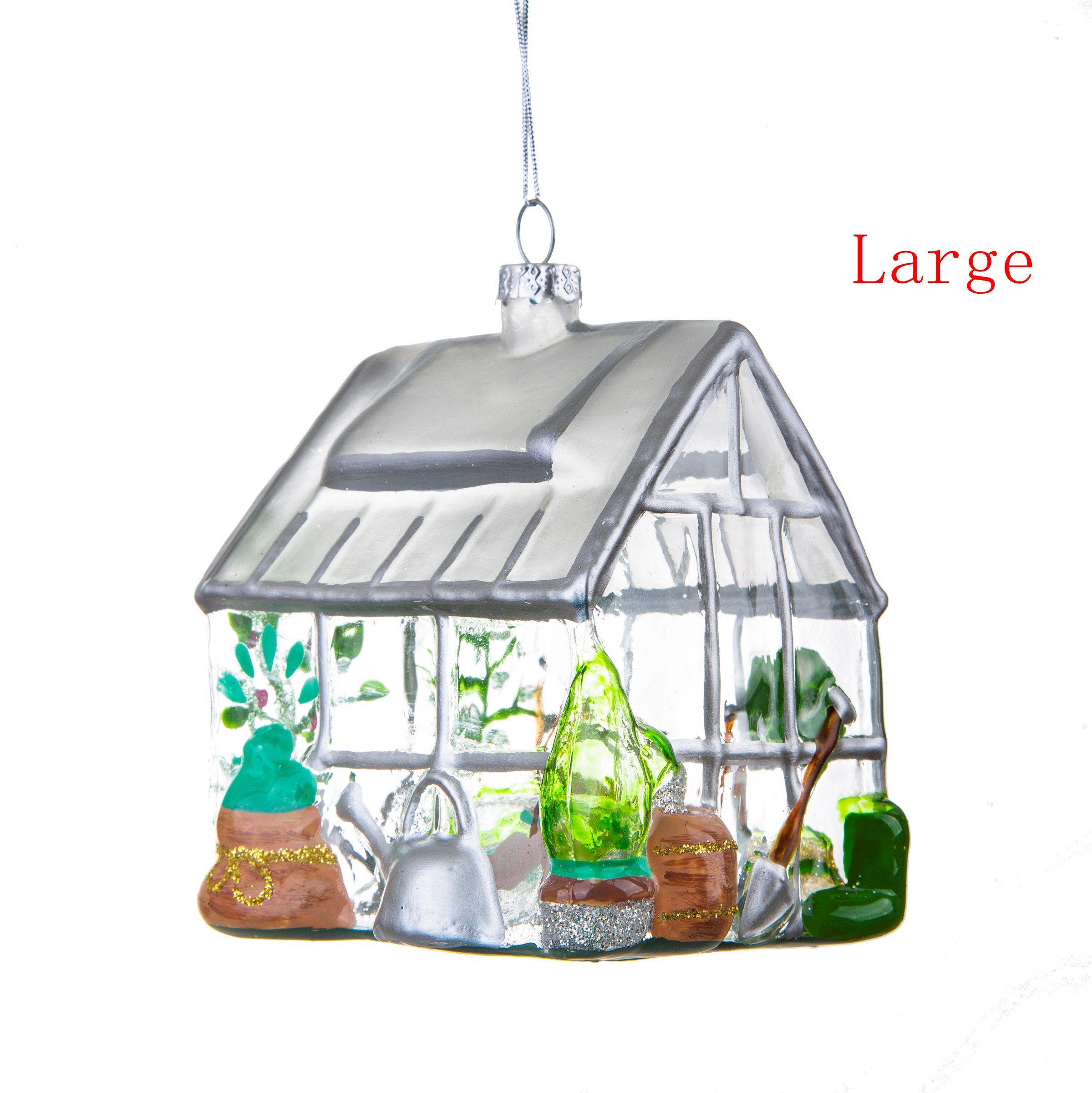 Greenhouse Shaped Bauble Christmas Tree Decoration Etsy UK