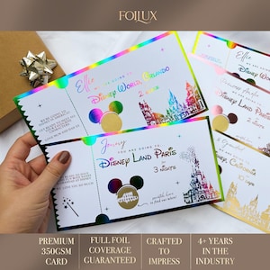 Gratta e Vinci Disney, Annuncio di viaggio Disney, Gratta e Scopri, Disneyland Paris, Rivelazione delle Feste, Regalo di Viaggio di Compleanno, Biglietto Personalizzato