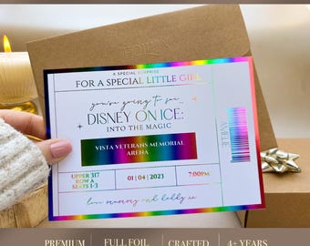 Personalized Foil Ticket Reveal: Surprise Event Voucher