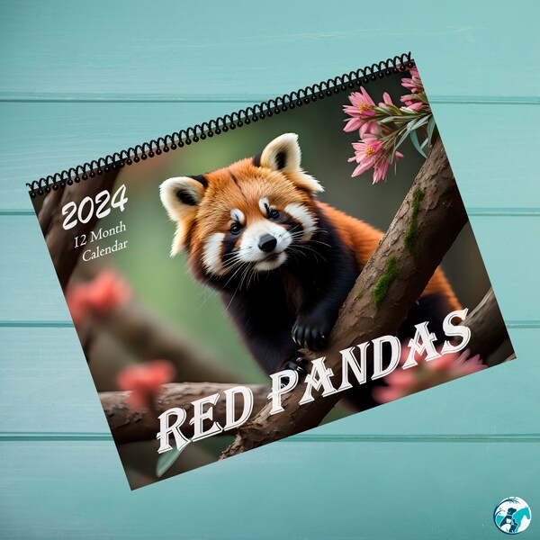 Red Panda Calendar Etsy