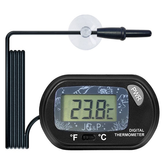 JC&P LCD Digital Aquarium Thermometer Fish Tank Water Terrarium Temperature  