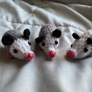 PATRÓN: Zarigüeya bebé tejida a crochet - Tejido a crochet de baja costura o sin costura - Zarigüeya - ¡Fácil para principiantes!