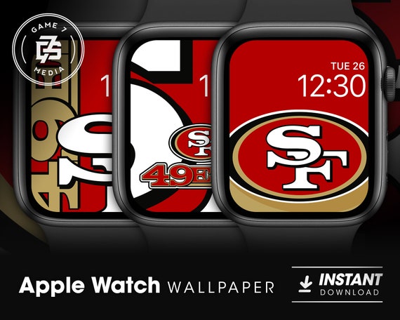 San Francisco 49ers Football Nfl Apple Watch Wallpaper Etsy 日本