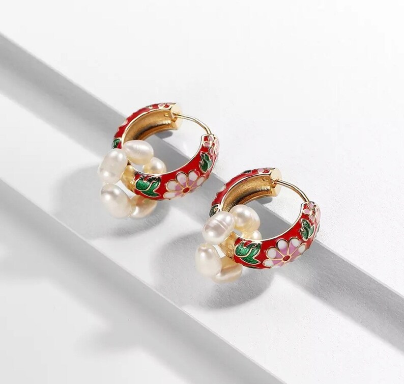 Vintage Statement Earrings Pearl Earrings Vintage Earrings Etsy UK