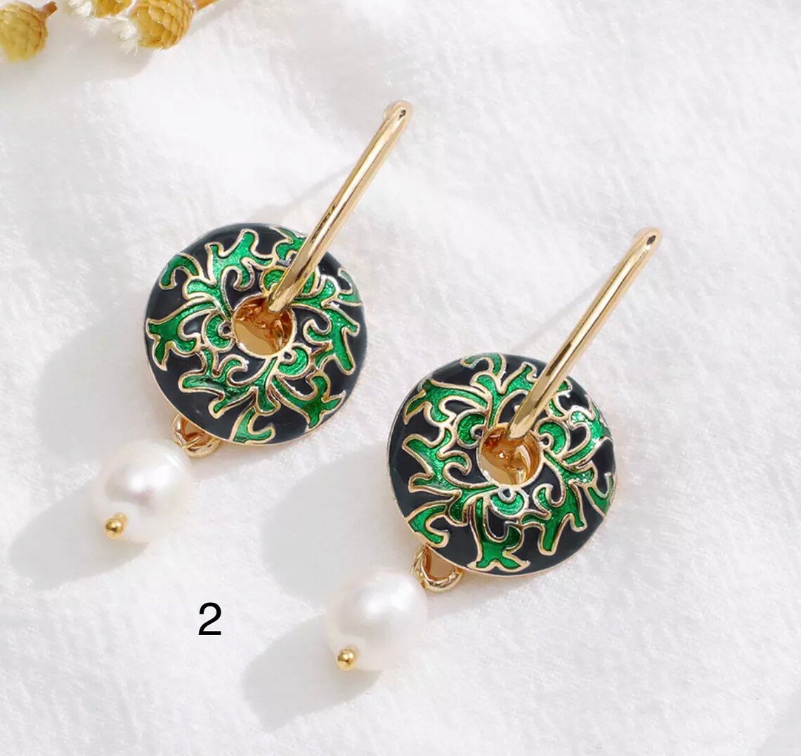 Vintage Statement Earrings Pearl Earrings Vintage Earrings Etsy UK