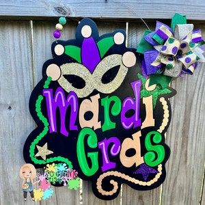 Mardi Gras Bead Tree Door Hanger, New Orleans Mardi Gras Bead Tree Door  Hanger, Home Malone, New Orleans art, Carnival, Krewe, Parade, Mardi Gras  Beads, Fat Tuesday, Lundi Gras, Tucks, Endymion, Bacchus