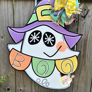 Door Hanger, Attachment, Halloween Door Hanger, Ghost Door Hanger, Cute Ghost Door Hanger