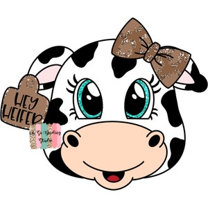TEMPLATE | Spring Template | Spring Door Hanger Template | Spring | Cow Template | Door Hanger Template | Cow Door Hanger | Girl Cow