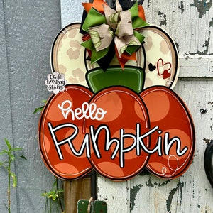 Door Hanger, Attachment, Pumpkin Door Hanger, Pumpkin Stack Door Hanger, Fall Door Hanger, Pumpkin Attachment, Fall Attachment