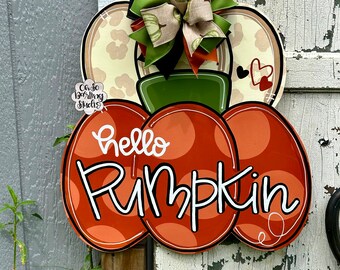 Door Hanger, Attachment, Pumpkin Door Hanger, Pumpkin Stack Door Hanger, Fall Door Hanger, Pumpkin Attachment, Fall Attachment