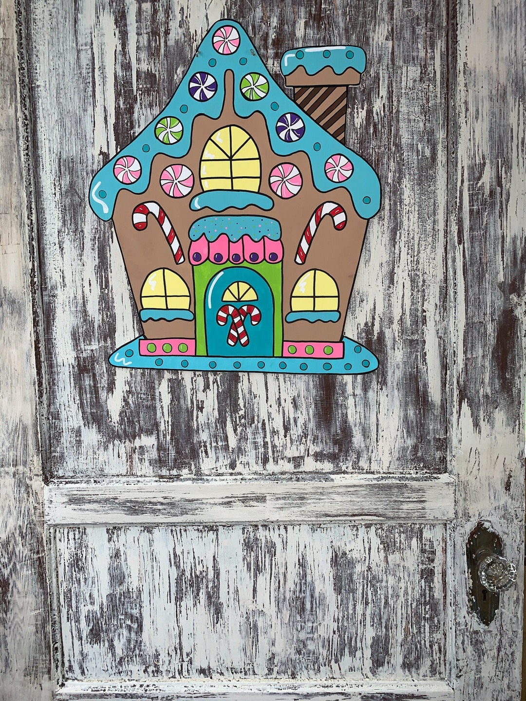 Gingerbread House Door Hanger Gingerbread Gingerbread House Christmas ...