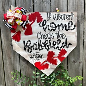 Door Hanger | Attachment | Baseball Door Hanger | Baseball | Softball Door Hanger | Softball | Sports Door Hanger | Sports | Spring Sports