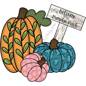 TEMPLATE | Fall Template | Door Hanger Template | Pumpkin Template | Fall | Pumpkins
