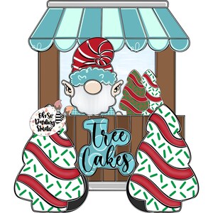 TEMPLATE | Door Hanger Template | Christmas Cake Template | Christmas Tree | Christmas