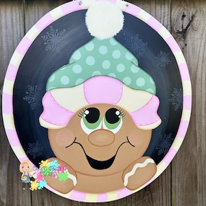 Door Hanger | Gingerbread Door Hanger | Christmas | Christmas Door Hanger | Gingerbread