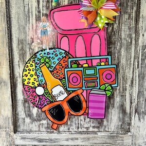 DOOR HANGER, Summer Door Hanger, Summer Float Door Hanger, 90’s Door Hanger, Summer