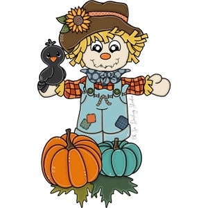 TEMPLATE | Fall Template | Door Hanger Template | Scarecrow Template | Fall | Pumpkins | Scarecrow