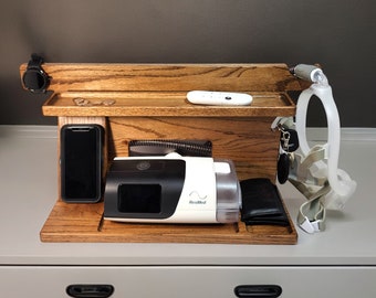 CPAP Dock (Large) and Charging Station / 3 Finishes Available - Free Shipping