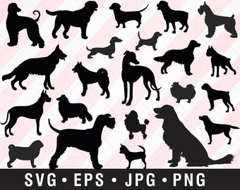 Download Dog Silhouettes Svg Etsy