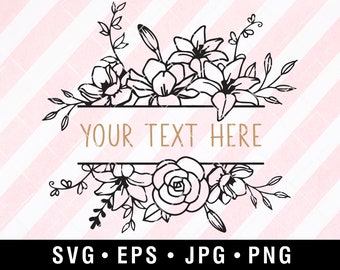 Download Floral Border Svg Etsy