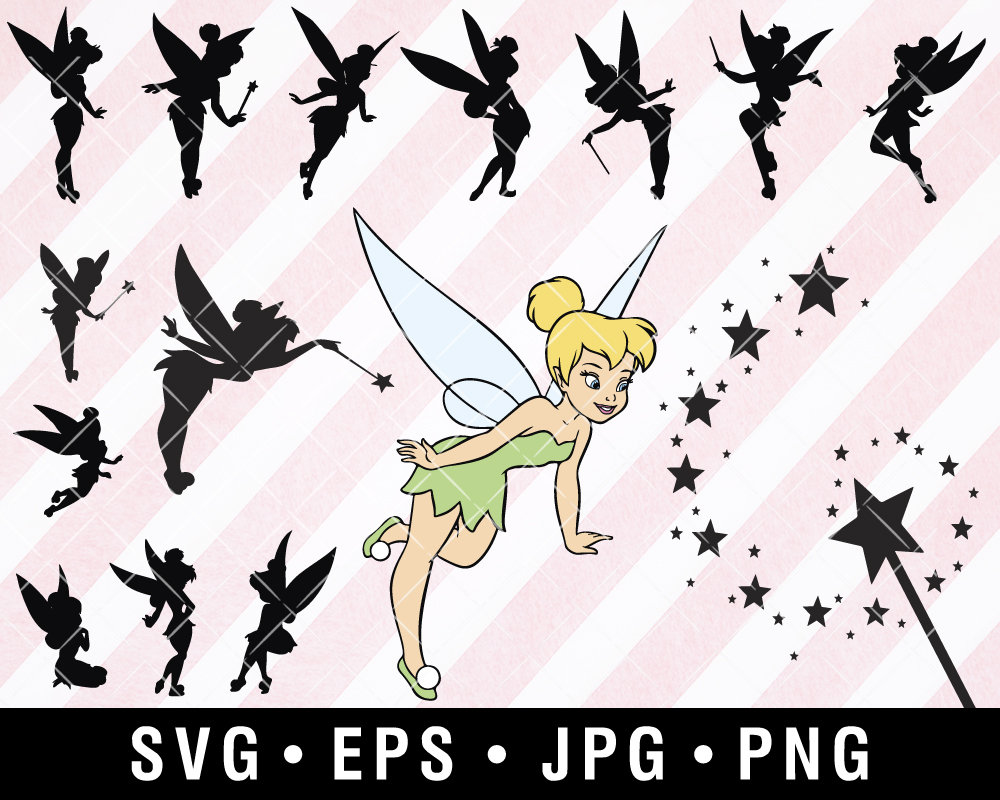 Tinkerbell Svg Bundle Tinkerbell Clipart Tinkerbell Silhouette | Images