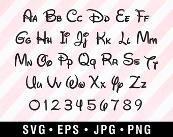 disney alphabet etsy
