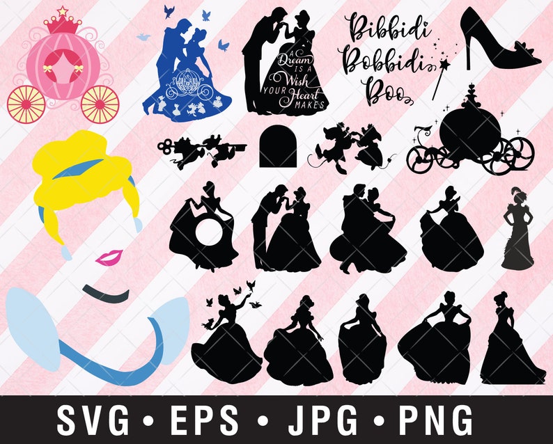 Download Cinderella SVG Bundle Disney SVG Bundle glass slipper svg ...