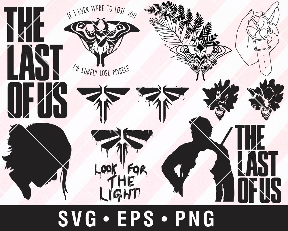 Ellie's Moth Tattoo SVG the Last of Us Part 2 Svg Dxf 