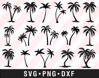 Palm Tree Svg - Etsy