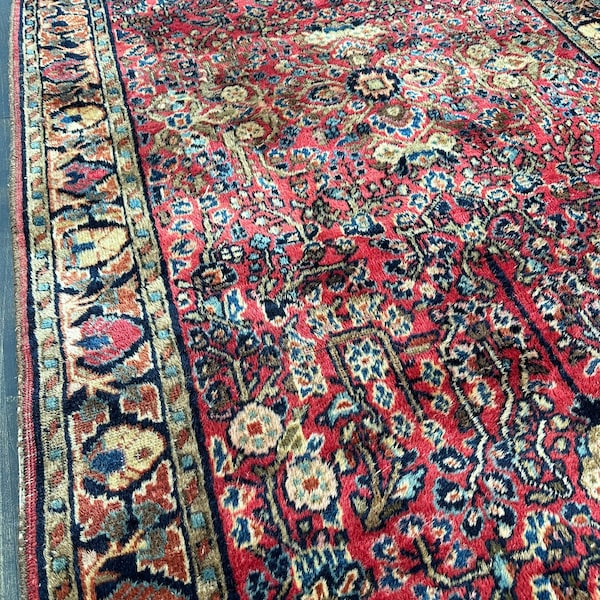 Antique Sarouk Rug 3’7x5’8” circa 1930