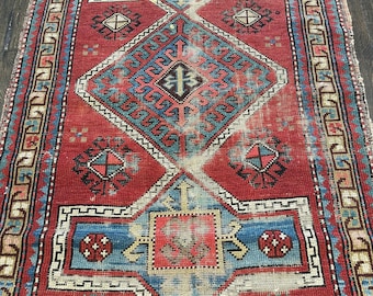 Antike Kaukasier Fachralo um 1910 2'11x4'9 ”