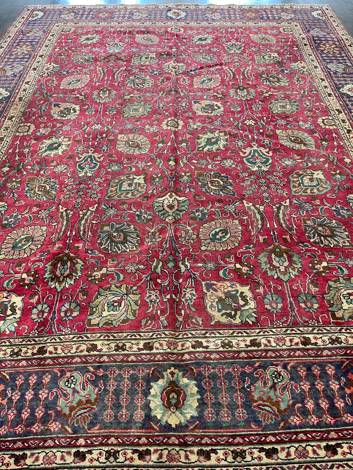 Antique Beautiful Rug Circa 1930 9’5x12’5 Magenta - Etsy