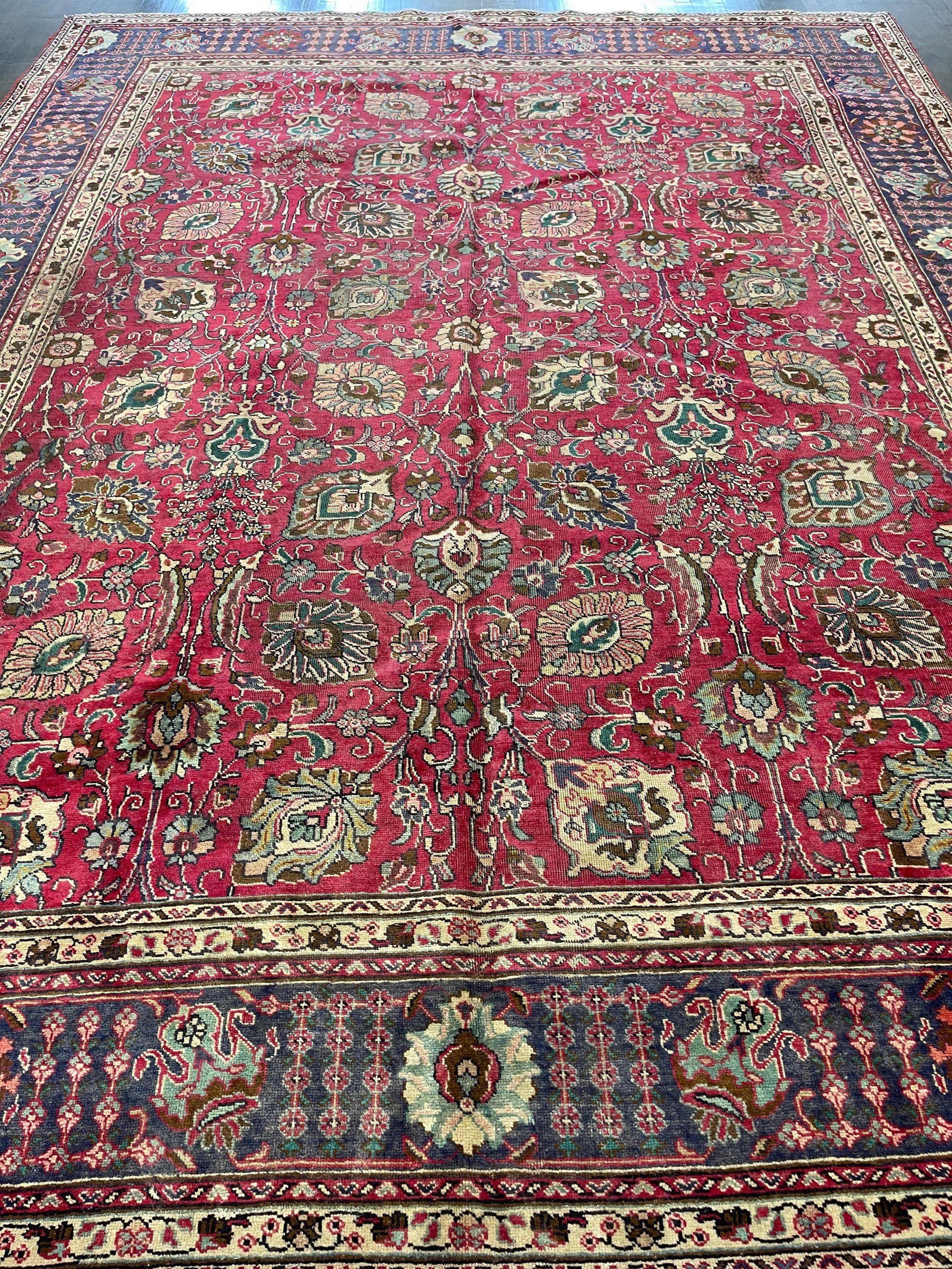 Antique Beautiful Rug Circa 1930 9’5x12’5 Magenta - Etsy