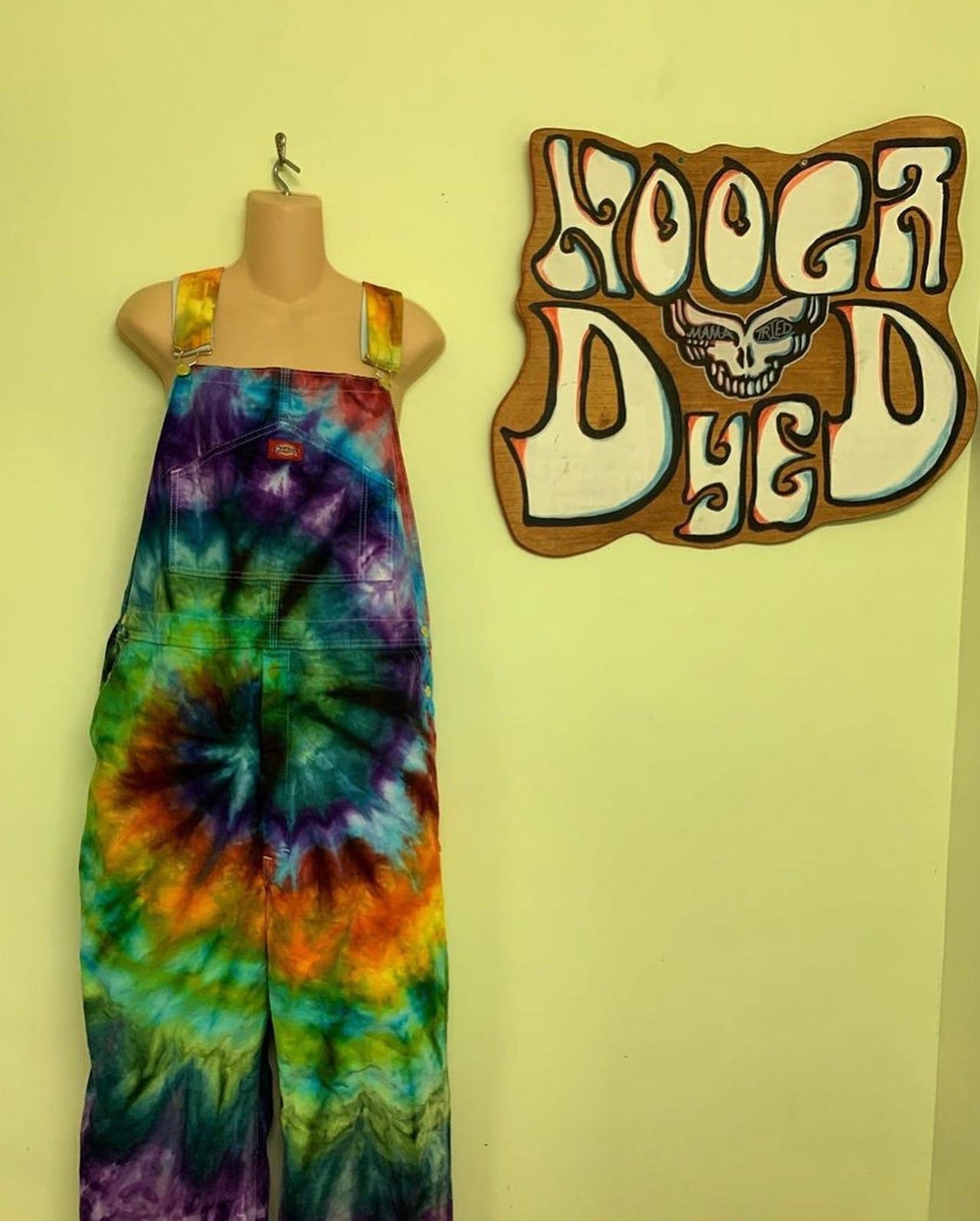 Noogadyed Custom Made Tie Dye Overalls Etsy