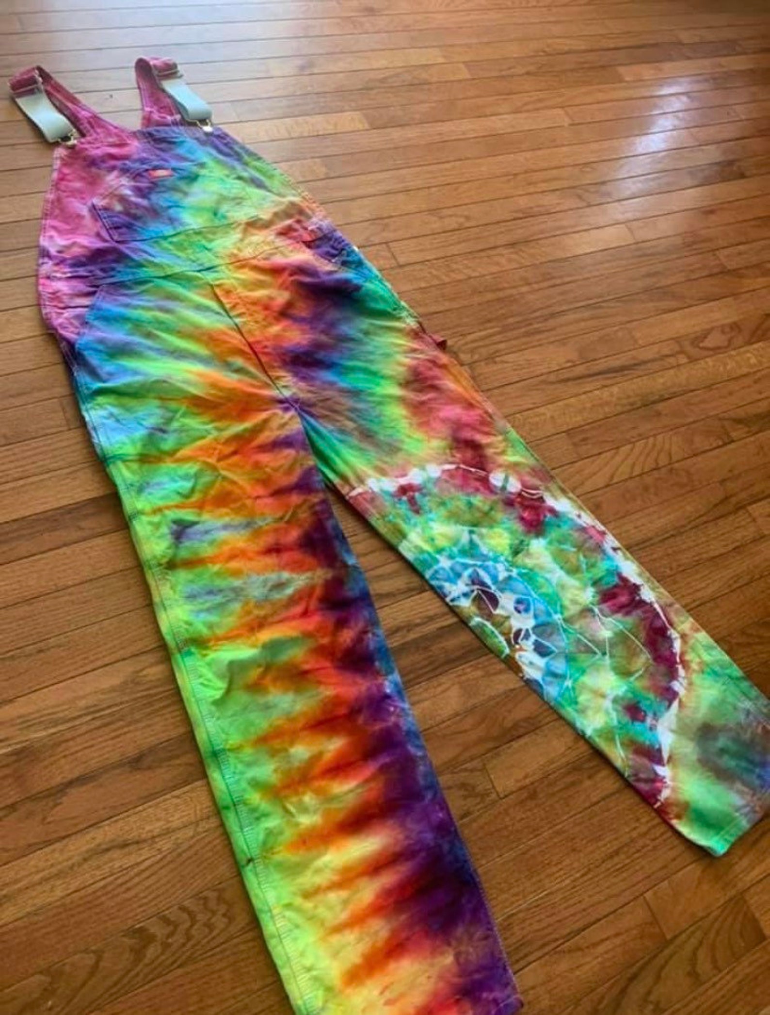 Noogadyed Custom Made Tie Dye Overalls - Etsy