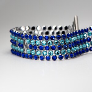 Blue apple watch band 38mm 44mm, Navy Light Blue Stripe apple strap, custom watch band, diamond watch strap, 20mm band, designer watch band