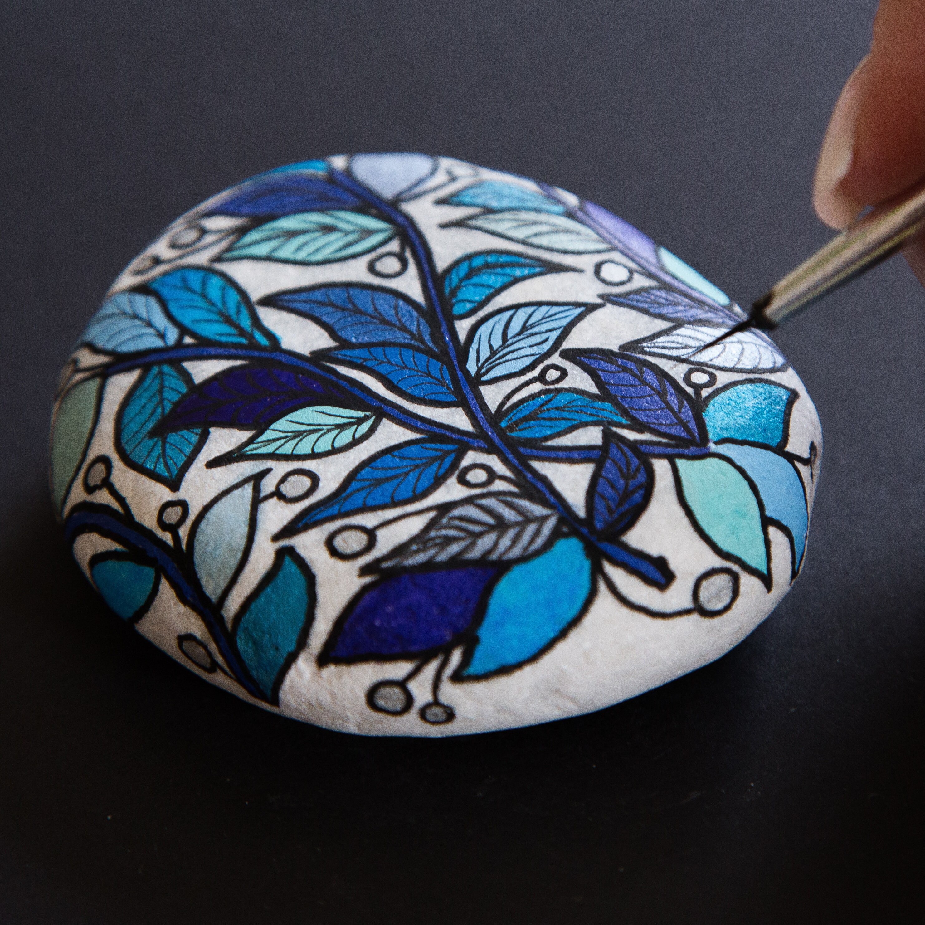 Rock Painting Tutorial Printable Tutorial Hand Painted - Etsy