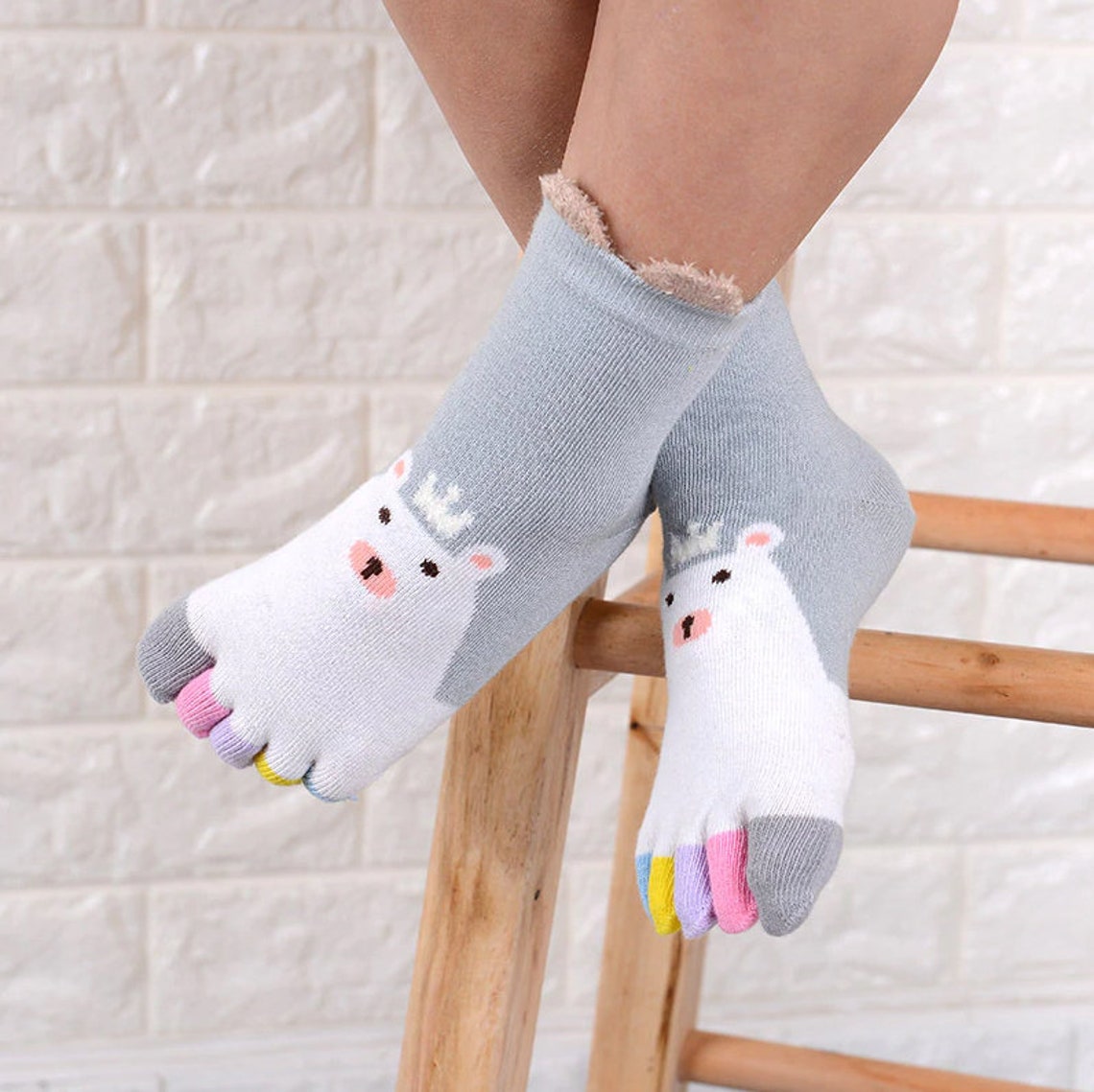 5 PAIRS Kids cute toe socks for holiday gift boys girls Etsy