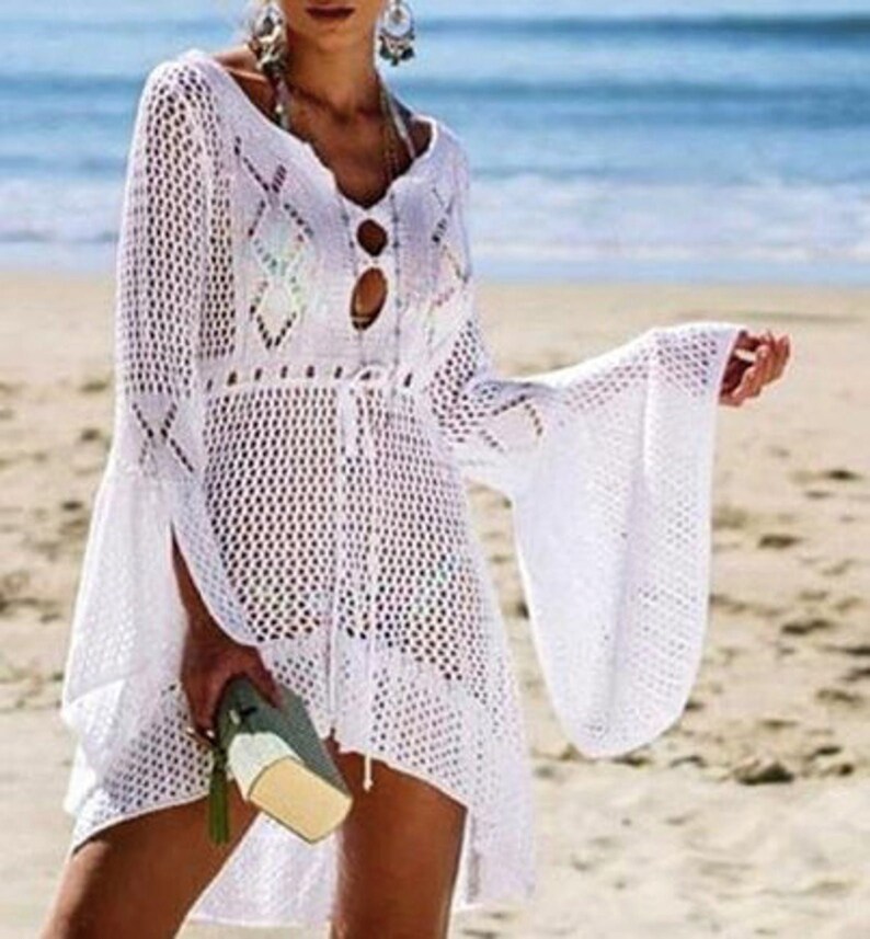 Beach Swimsuit for Women Long Sleeve Swimwear Coverups Bikini Etsy