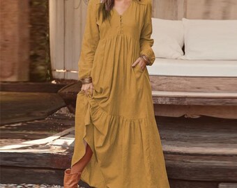 long dress maxi cotton