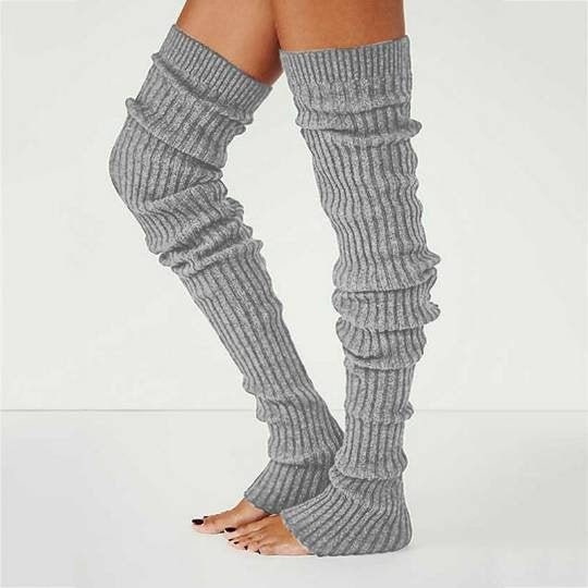 Yoga Pilates Casual Leg Warmer Over Knee High Footless Etsy