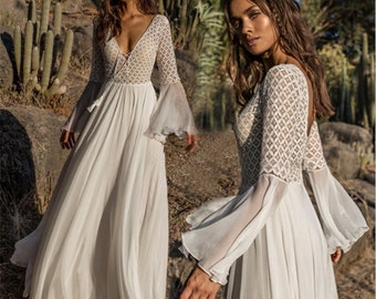 White Dress Long Sleeve - Etsy