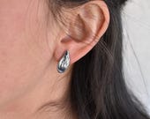 Sterling Silver Pumpkin Seed Earrings: Handmade Dangle or Studs