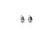 Sterling Silver Corn Kernel Stud Earrings |  Maiz Seed Stud Earrings | Corn Kernel Dangle Earring