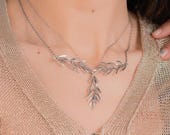 Rosemary Sterling Silver Pendant Necklace - Botanical Jewelry