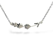Botanical Lavender Sterling Silver Necklace - Queer Pride