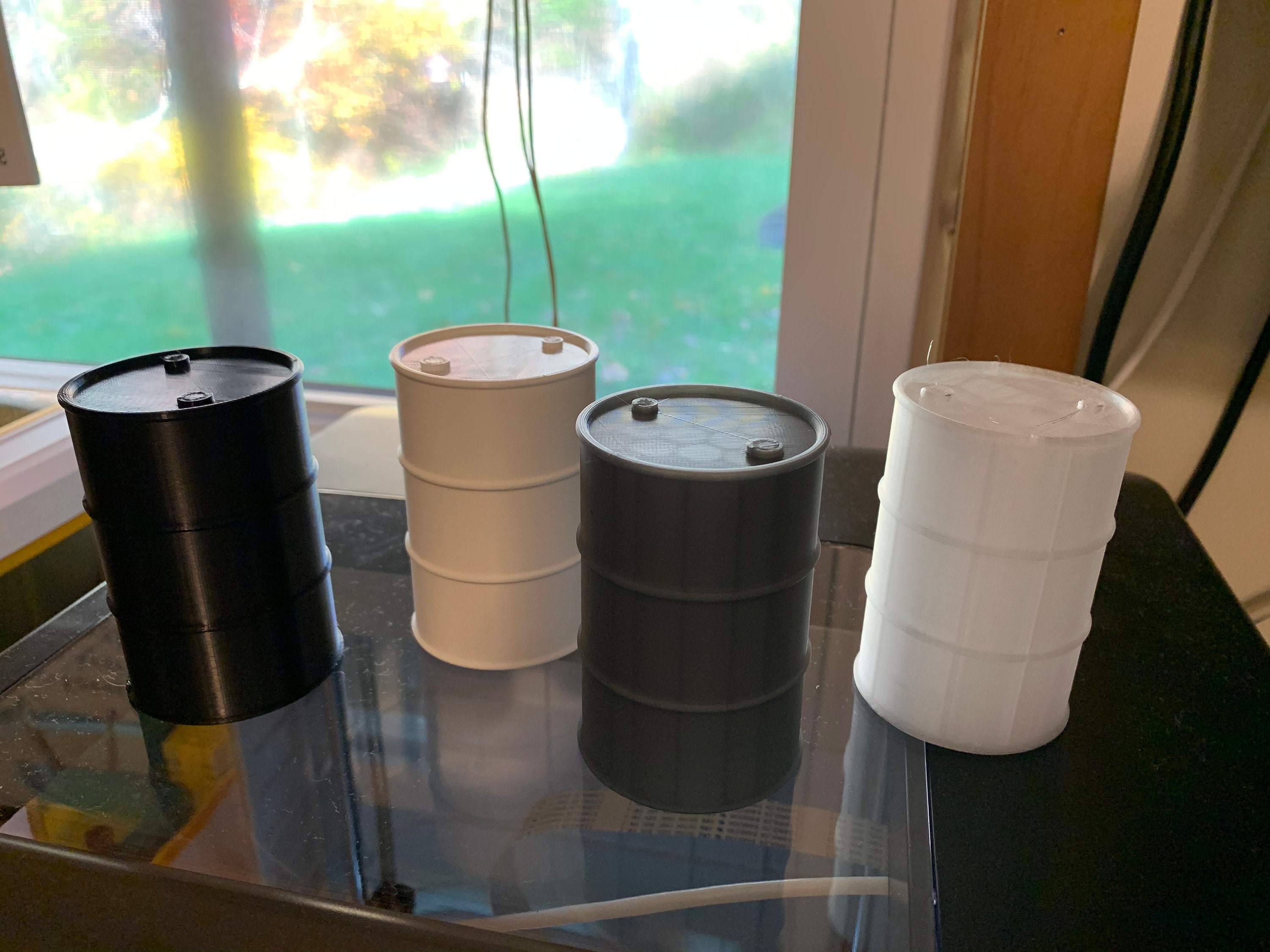 112 Scale 55gallon Oil Drum Unpainted Set of 4 Etsy